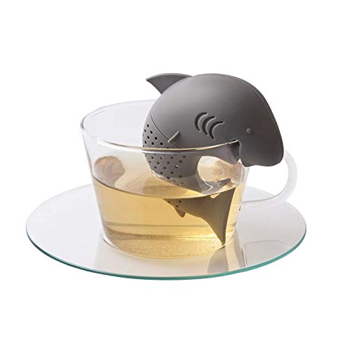 Infuseur à thé en forme de requin en silicone facile à nettoyer Cover