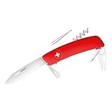 SWIZA Erwachsene Messer TT03, rot, Silber, One Size, SZA701000