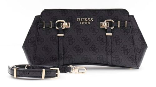 Sac bandoulière GUESS Leona compartimenté anthracite chic pour organisation optimale