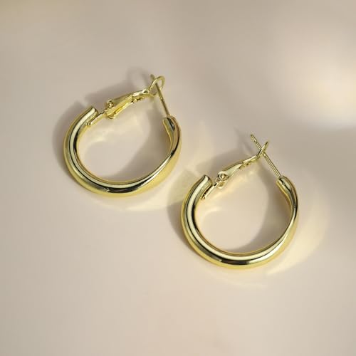 Pendientes de aro para mujer con diseño de nicho de estilo minimalista chic 2