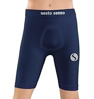sesto senso Unterziehhose Kinder Jungen Radlerhose Radhose Kurz Unter Shorts Sport Eng 2XS/XS Dunkelblau Navy