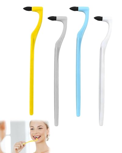JUKOTA 4 Pezzi Rimozione Tartaro Denti, Smacchiatore Denti Professionale,Tooth Stain Eraser,Utilizzato per rimuovere la placca dentale da caffè, tè, tabacco e bevande di cola