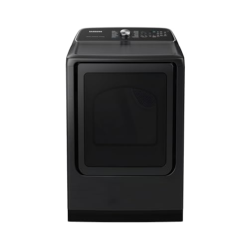 Samsung 7.4 Cu. Ft. Freestanding Smart Electric Front-Load Dryer with Large Capacity, Wi-Fi Enabled, Brushed Black