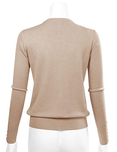 Image of Allsense Women's Long-Sleeve V-Neck Cardigan Sweater | Button Down, Lightweight Soft Knit