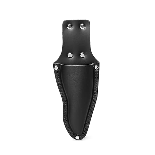 Pruner Holster Pruner Sheath Scissor Holster with Clip - Quick & Easy Lnstallation Made from Solid Leather (Curved)