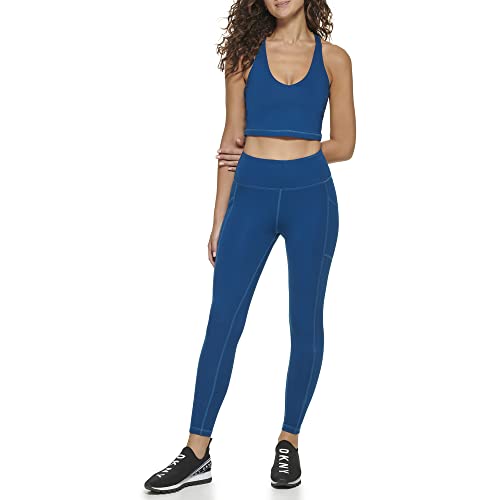 DKNY Women's High Waisted Tummy Control Workout Leggings2