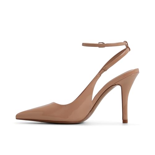 ALDO Women's Nikoletta Pointed Toe Ankle-Strap Pump, Other Medium Beige, 6.5 by ALDO - Used condition - US$19.50