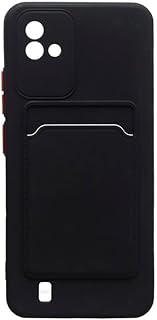 جراب خلفي بلاستيكي مع جيب لموبايل ريلمي نارزو 50i، أسود Most-32-50i