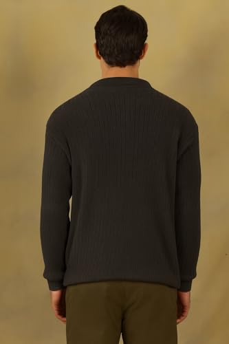 Image of Kvetoo Full Sleeve Winter Wear Woolen Collar Polo Sweater for Men