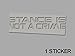 Ecoshirt AG-X93E-98K1 Pegatinas Stance Is Not A Crime Ref: Jdm44 Stickers Aufkleber Autocollants Adesivi, Plata