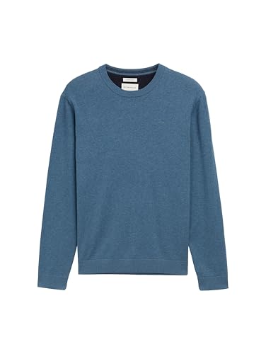 Tom Tailor Herren 1039805 Pullover, 38701 - Real Teal Melange, S – Ansicht 4