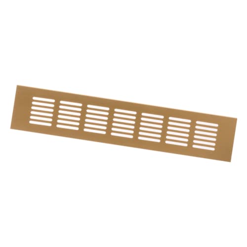 60x300mm Air Vent Cover - Aluminium Ventilation Grille - Gold Furniture Grill for Door, Wardrobe, Radiator