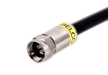 Cabelcon FM-CXJ6-FM/CX3/B/0.3 Jumper Cable, Patch Cable, Connection Cable, F-Connector to F-Connector, FRNC Black - Image 3