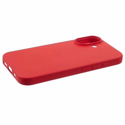 Image of ArmourPro Silicone Back Case for iPhone 16 Soft-Touch Case | Red