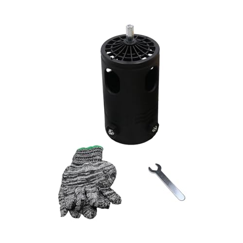 Fonowx Máquina Desgranadora de Maíz, Herramienta para Hacer Tiras de Maíz para Taladro Manual con Llave, Trilladora de Tiras de Maíz Multifunción para, Negro, Individual