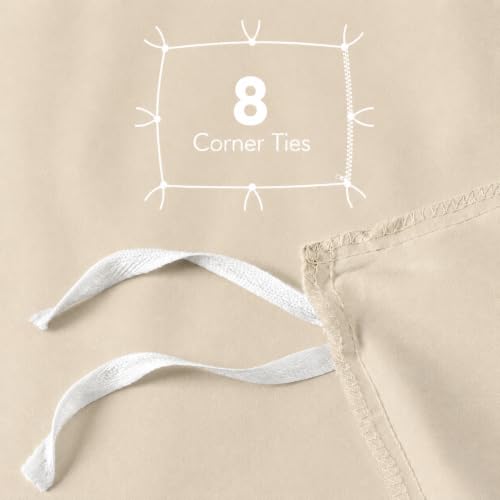 Image of Utopia Bedding Duvet Cover Full Size - 3 Piece with Zipper Closure - 1 Comforter Cover 80X90 Inches & 2 Pillow Shams 20X26 Inches (Ivory) Comforter Not Included
