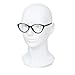 MIAOMANZI PVC Mannequin Head White Female Manikin Dummy Stand Model Display Hat Scarf Wigs Hair Glasses Hat Beauty Styling Tool (White)