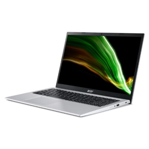 Image of acer Aspire Laptop, 15.6 inch FHD(1920x1080) LCD Display, Intel i5-1135G7, 12GB DDR4 RAM, 512GB PCIe SSD, Webcam, HDMI, RJ45, Wi-Fi 6, Windows 11 Home, Silver, TWE Mouse Pad