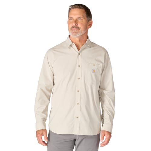 Carhartt Men's Force Sun Defender Relaxed Fit Lightweight Long-Sleeve Shirt, Cobblestone, X-Large - image 1