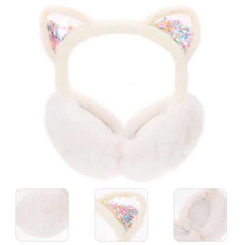 Plush Winter Earmuffs Cat Design Warm Ear Cover Windproof for Cold Boys Fit2