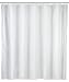 Produktbild WENKO Anti-Schimmel Duschvorhang Weiß, Textil-Vorhang mit Antischimmel Effekt fürs Badezimmer, waschbar, wasserabweisend, mit Ringen zur Befestigung an der Duschstange, 120 x 200 cm