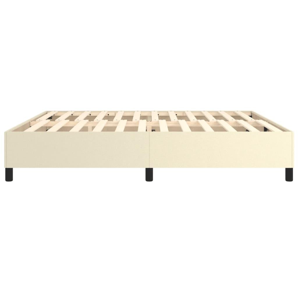 SKM Boxspringbett Creme 200x200 cm Kunstleder, Weight: 28.1 kg, 3121067