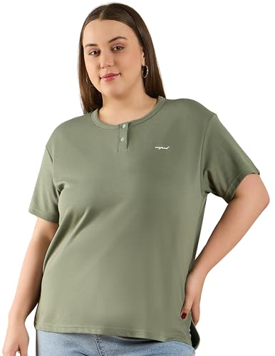 Image of CUPID Women Comfortable Cotton Round Neck Half Sleeve Casual T-Shirt, Sleep, Night, Yoga, Daily Gym n Lounge Wear Short Tee /Top for Girls