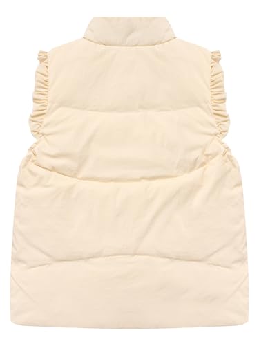 Kids Girls Lightweight Padded Gilets Puffer Vest Coat Stand Collar Sleeveless Jacket Overcoat Casual Outerwear4