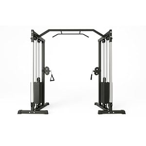 Strongway® Cable Crossover with 150KG Weights Stack and Pull Up Bar – Dual Pulley System – Home Gym Equipment