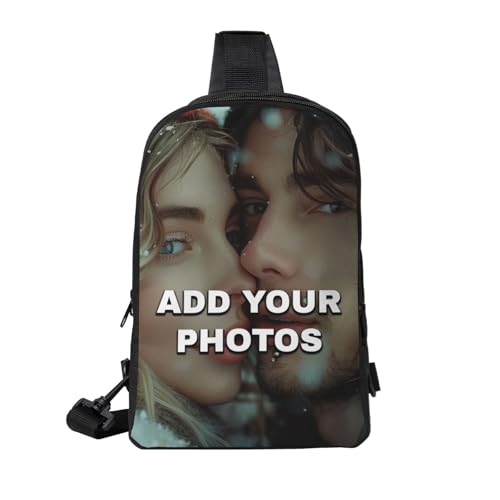 Sling Bag Sac de Poitrine Homme Ajustable à Multiples Compartiments Pratiques