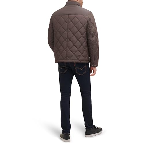 Image of Cole Haan Men's 28 inch Tonal Mix Media Diamond With Faux Sherpa Lining