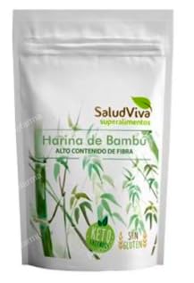 Harina de Bambú, Alto Contenido de Fibra, Sin Gluten, Keto, 375 g. Pack de 2