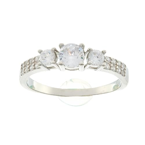 Bague silver Beneto cristaux : l'anneau 54 mm confortable qui ne s'accroche jamais