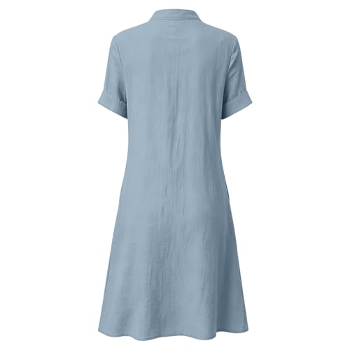 Robe d'été décontractée longue et ample, mode pudique chic avec poches pratiques - 4