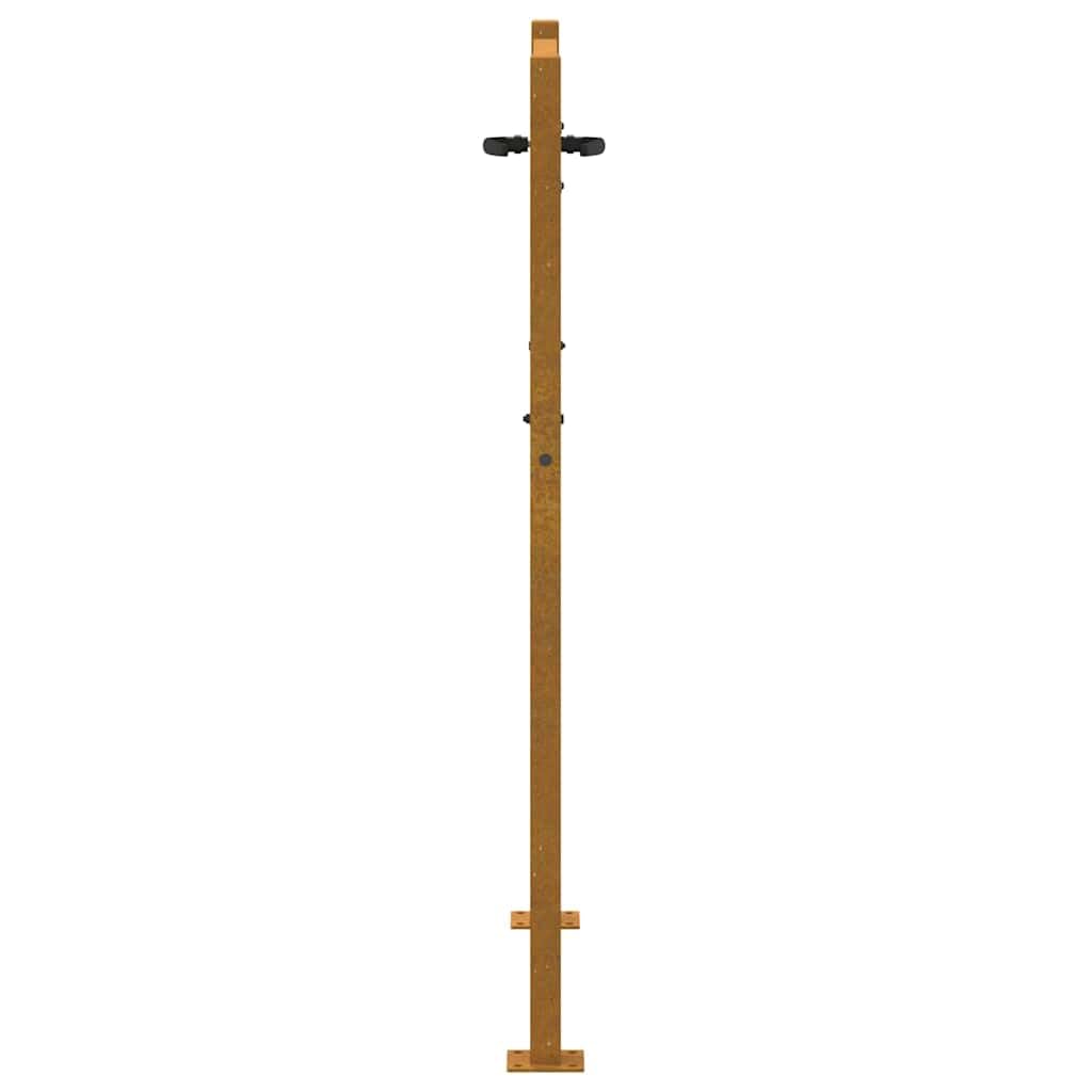 vidaXL Portail de Jardin, Portillon de Patio, Barrière de Sécurité, Porte d'Extérieure Terrasse, 100x150 cm Acier Corten Conception de l'arbre