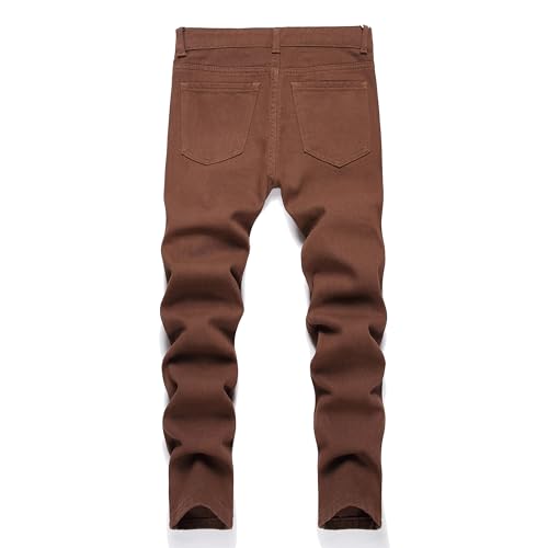 Boy's Skinny Fit Ripped Distressed Destroyed Fashion Washed Denim Jeans Pants2