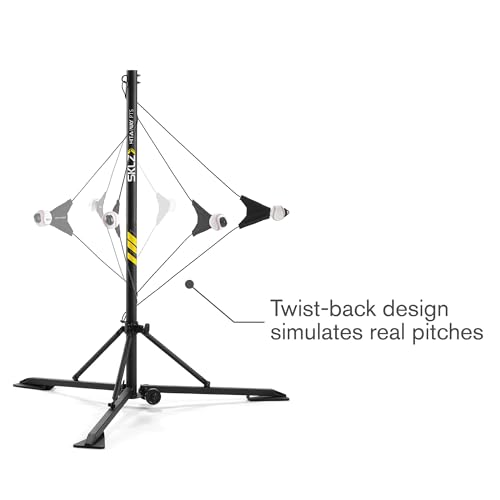 SKLZ Hit-A-Way Portable Baseball Training-Station Swing Trainer with Stand Black