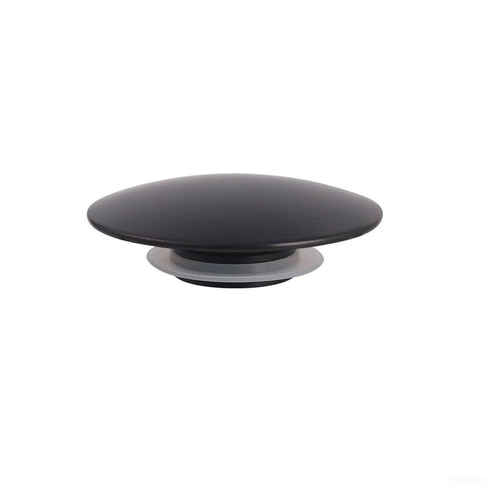 Scarico A Pulsante Per Lavabo 66 Mm - Nero Opaco, Filettatura M8, In Ottone, Adatto Per Bagno E Cucina