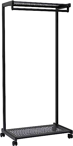 MAUL Reihengarderobe MAULbolero | stilvolle, mobile Garderobe mit Schubablage für Messen und Büro | stabiler und kompakter Kleiderständer aus Metall für Jacke, Mantel und Schuhe | Schwarz MAUL Reihengarderobe MAULbolero | stilvolle, mobile Garderobe mit Schubablage für Messen und Büro | stabiler und kompakter Kleiderständer aus Metall für Jacke, Mantel und Schuhe | Schwarz
