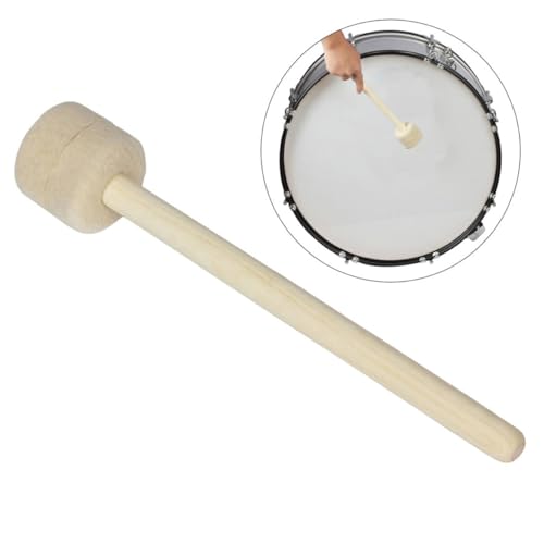 Baqueta para tarola con mango de madera y punta de fieltro duradera BESTonZON miniatura 4