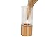 FLORERO VIDRIO BASE MADERA