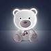 Chicco - Luce Notte Orsetto, Lampada Portatile a Forma di Orso con Melodie, Rosa, 0 mesi +