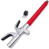 RADIKAL RK1002 Steering Wheel Lock Anti-Theft Device Car Lock Anti Theft Prevention Truck Security Antitheft Locking Devices Golf Cart Locks Van Cars Candado Carro Automotive Twin Hooks Universal Bar