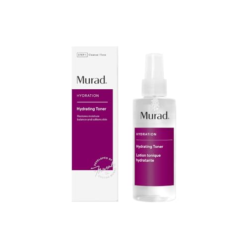 Murad Hydrating Toner – Moisture-Replenishing Alcohol-Free Face Toner with Lecithin, Grape Seed, Peach & Cucumber Extracts for Deep Hydration, Soothing Irritation, & Refreshed Skin - 6 Fl Oz