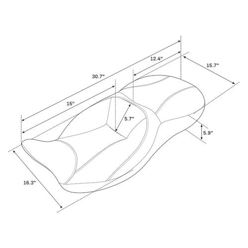 Asiento de pasajero para motocicleta Touring Road King 2009-2023 FLTRX 3