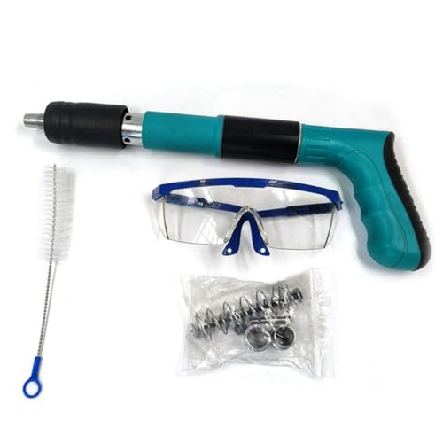 Portable Home Fit Up Metal Plate Nailer, Wall Fastening Tool Labor Saving Nail Machine, Wall NailsShooting Machine, Nail Wall Fastening Tool (Black)