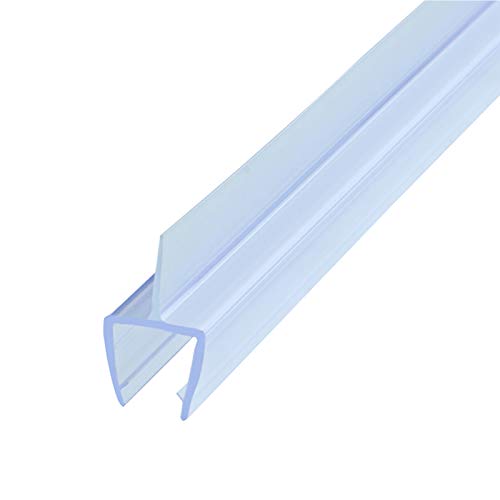 Ducha Pantalla Sello,Tira de Sello para Mamparas de Ducha,Junta para Mampara de Ducha,Sello de Plástico de Goma para,para 6mm-12mm Recto,98CM Mampara de Ducha No Se Requiere Pegamento Cover