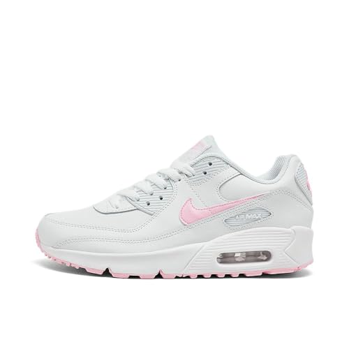 Nike Air Jungen Max 90 LTR Schuhe, Weiß/Rosa Schaumstoff,...