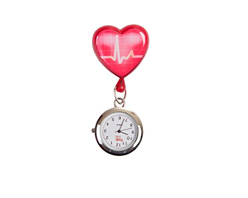 Preisvergleich Produktbild FunkyFobz EKG Aufrollbare Spule mit Uhr, Doktor, Hebamm, Rot