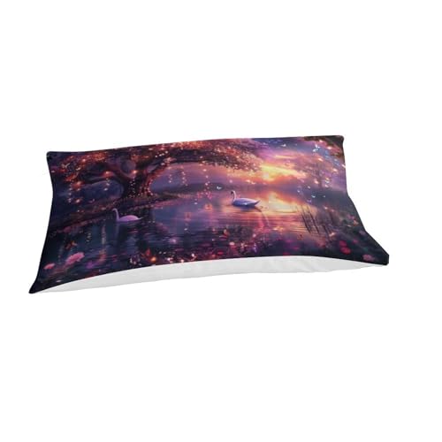 Housse de couette 135x200 imprimée 3D parure de lit 3 pièces single